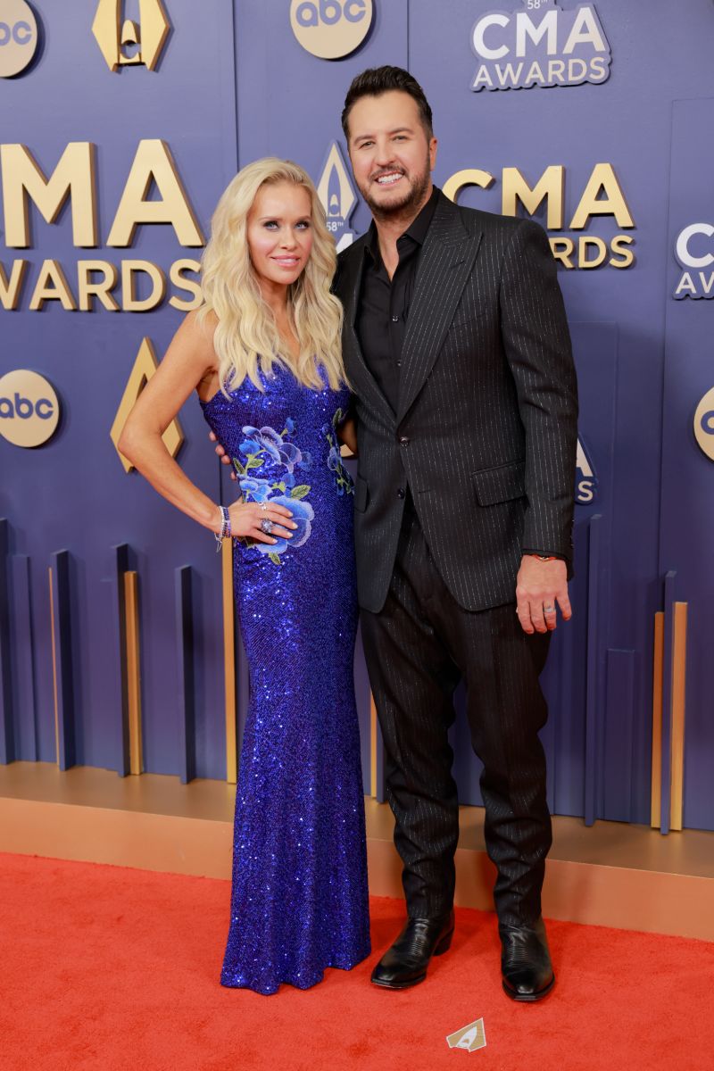 Caroline Bryan and Luke Bryan attend The 58th Annual CMA Awards at Music City Center on November 20, 2024