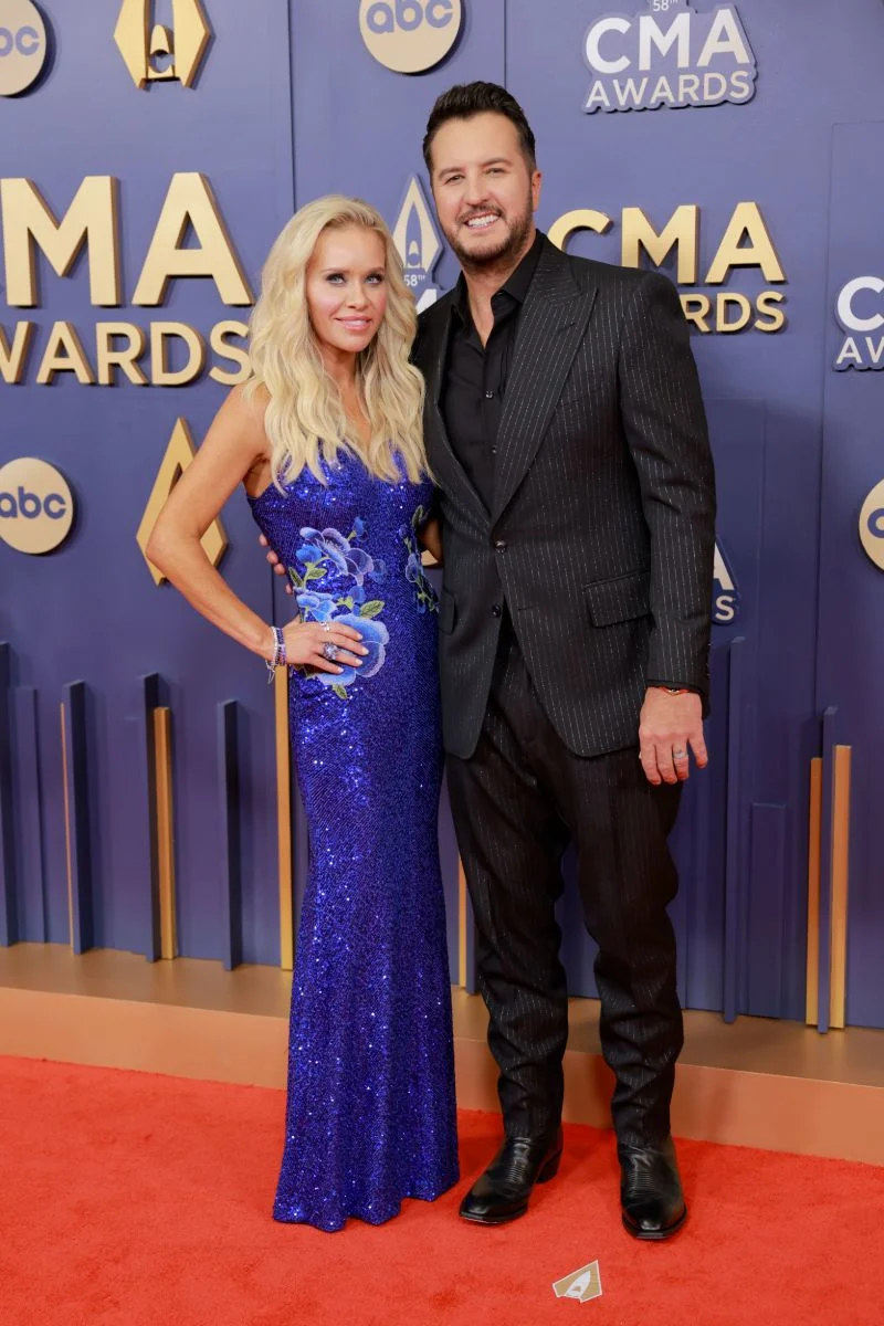 Caroline Bryan and Luke Bryan attend The 58th Annual CMA Awards at Music City Center on November 20, 2024