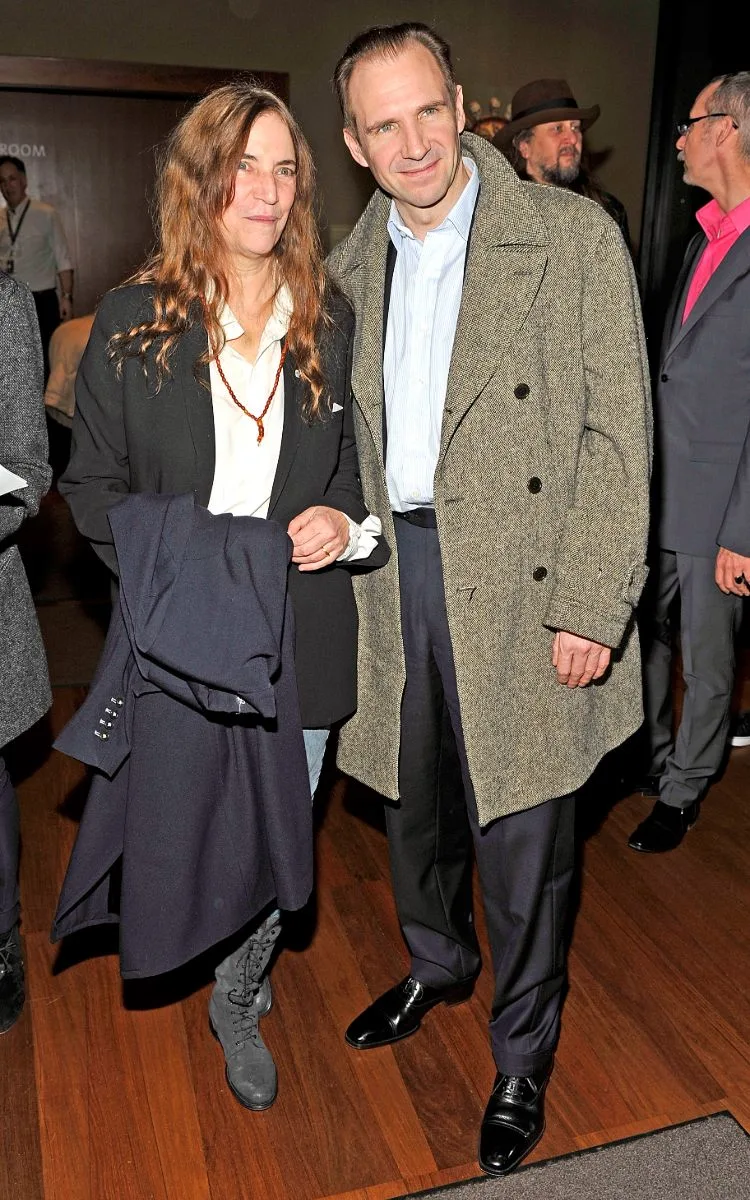 Ralph Fiennes and his girlfriend Patti Smith