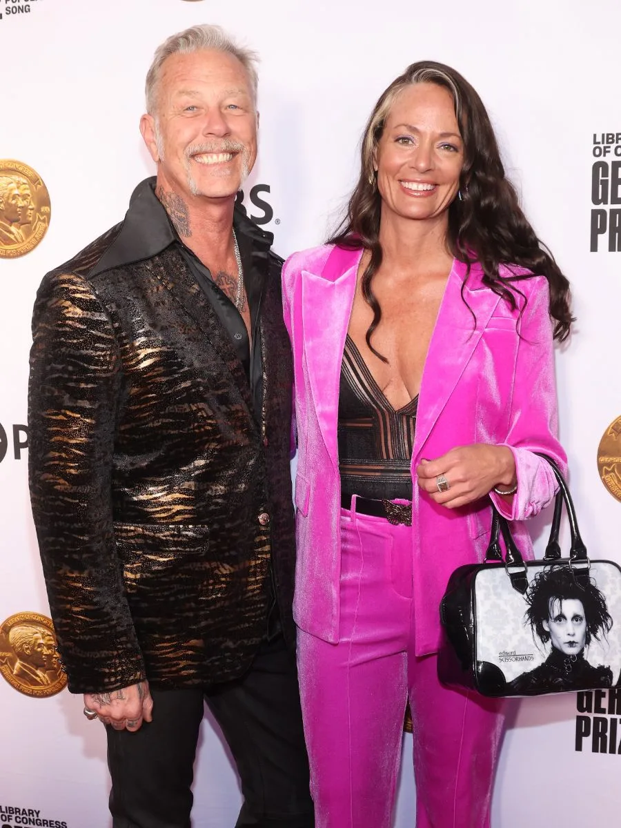 James Hetfield and his girlfriend Adriana Gillett