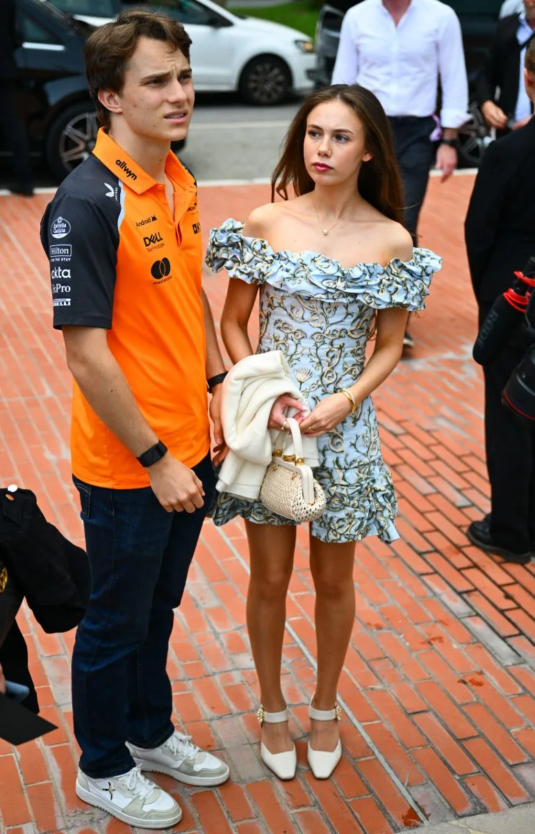 Oscar Piastri with his girlfriend Lily Zneimer