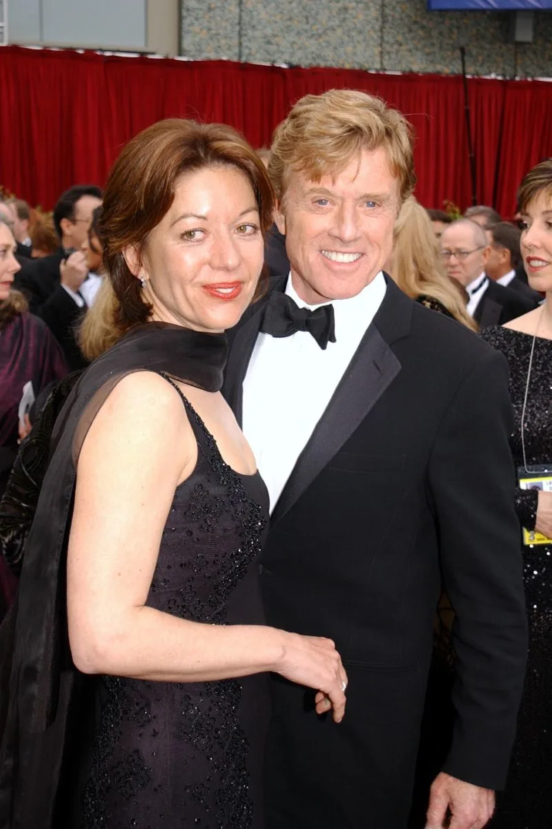 Robert Redford and wife Sibylle Szaggars