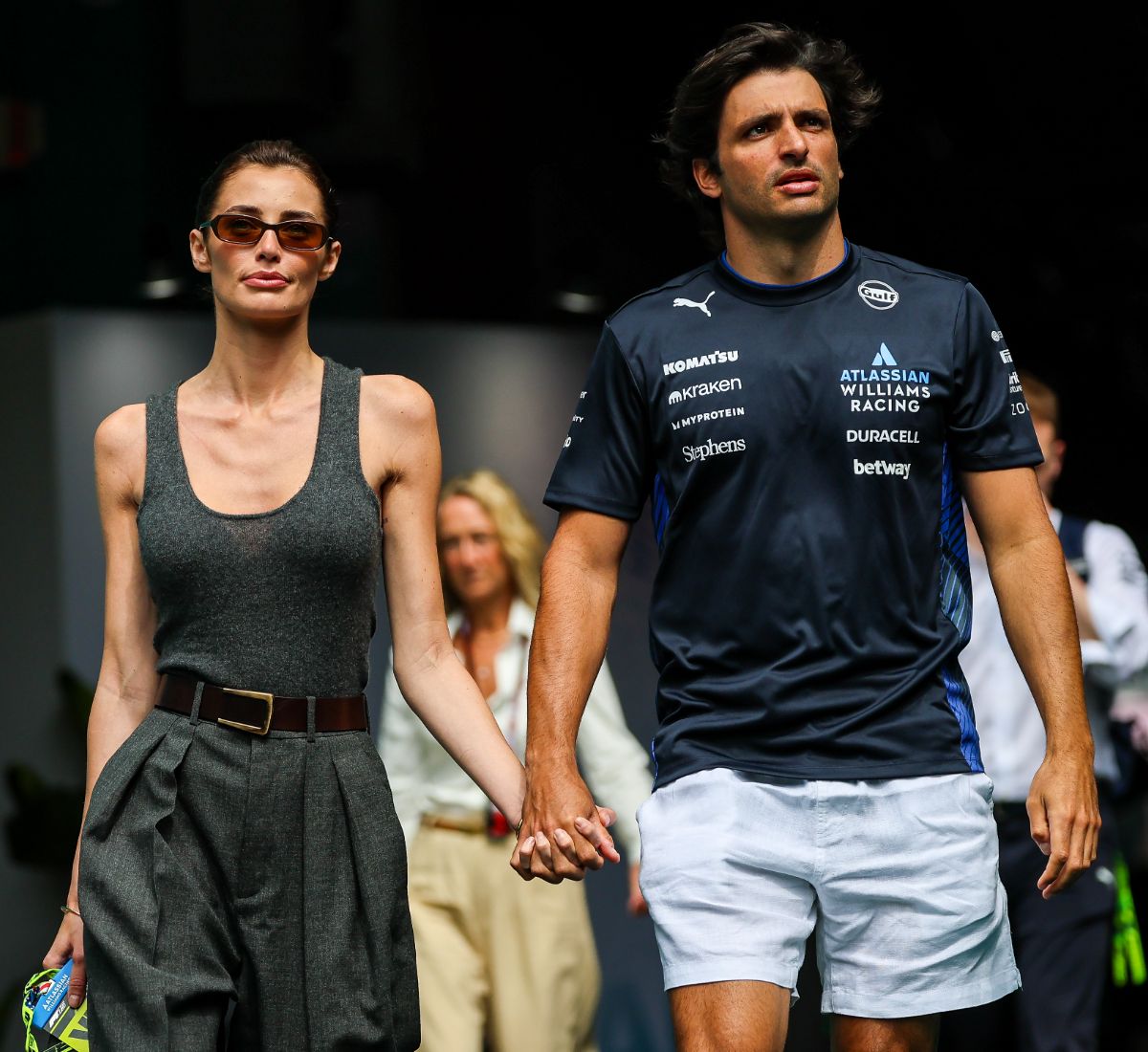 Carlos Sainz Jr and girlfriend Rebecca Donaldson