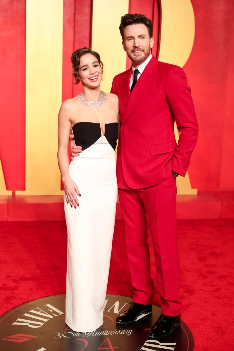 Chris Evans and wife Alba Baptista