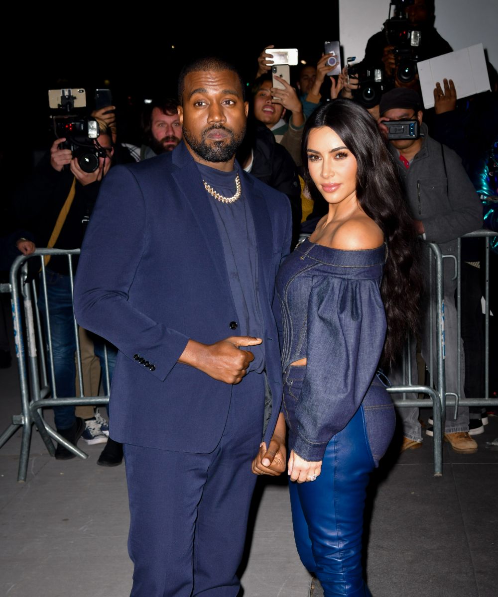 Kanye West and wife Kim Kardashian
