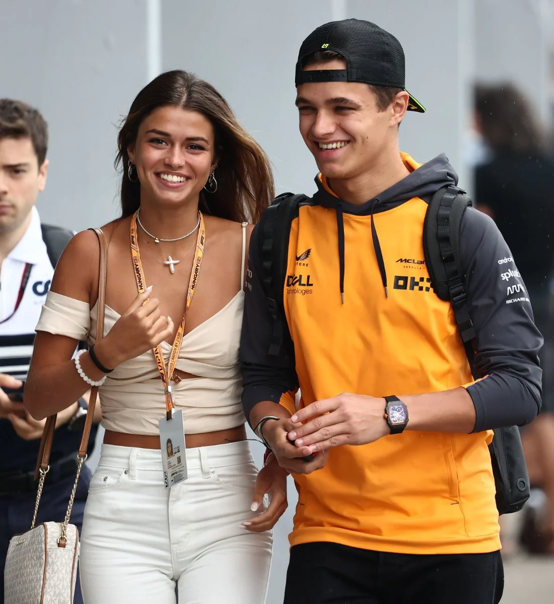 Lando Norris and girlfriend Luisinha Barosa Oliveira