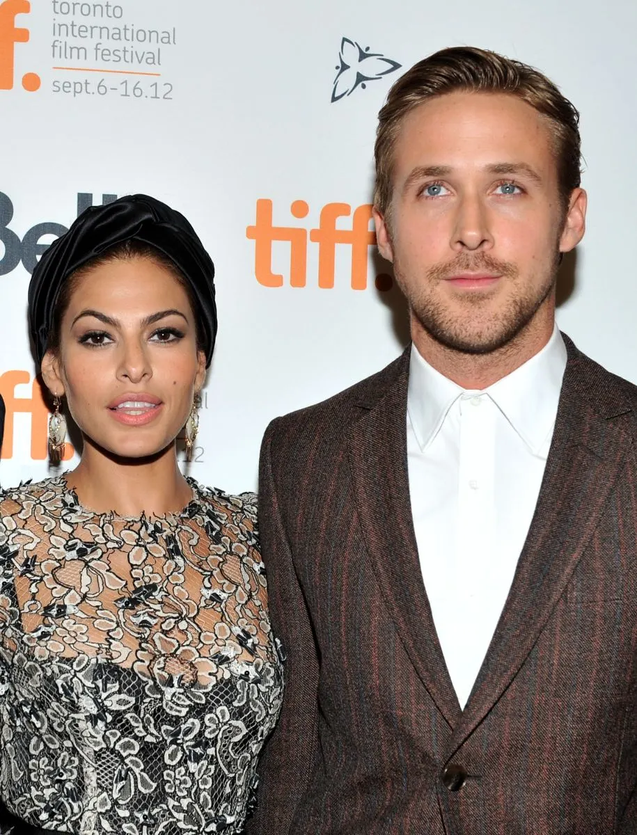 Ryan Gosling with his wife Eva Mendes