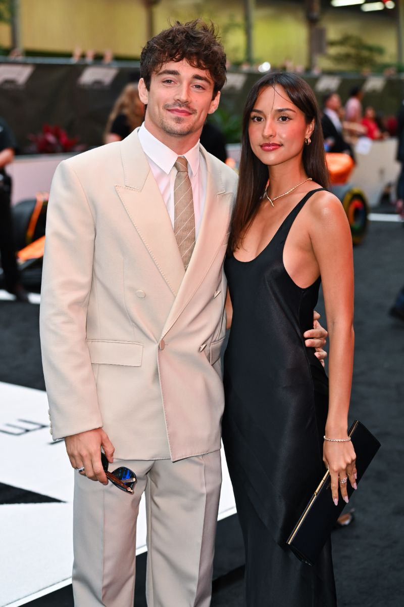Charles Leclerc and girlfriend Alexandra Saint Mleux