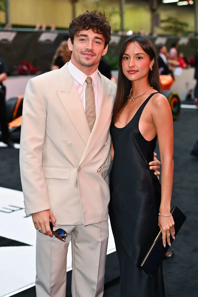 Charles Leclerc and girlfriend Alexandra Saint Mleux