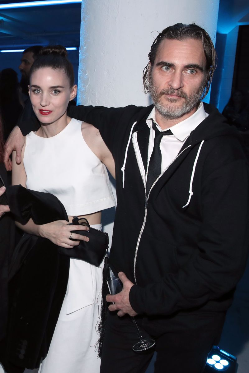 Joaquin Phoenix and partner Rooney Mara
