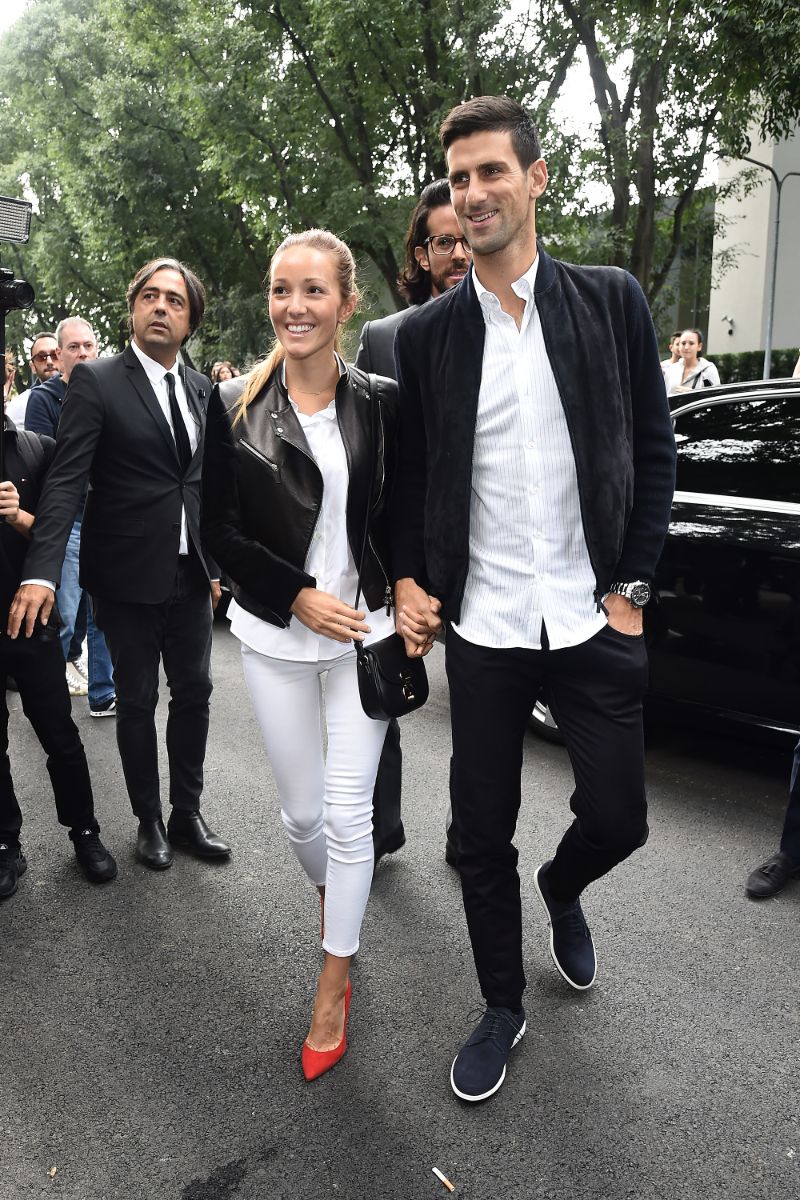 Novak Djokovic and Jelena Djokovic